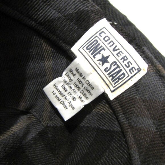 Converse One Star Black Trilby Fedora Cotton Hat One Size Unisex - Picture 9 of 9